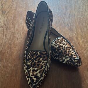 ANTONIO MELANI calf hair Leopard Print Flats 8